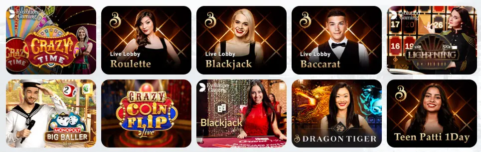 Giochi dal vivo del casinò RAGING BULL CASINO