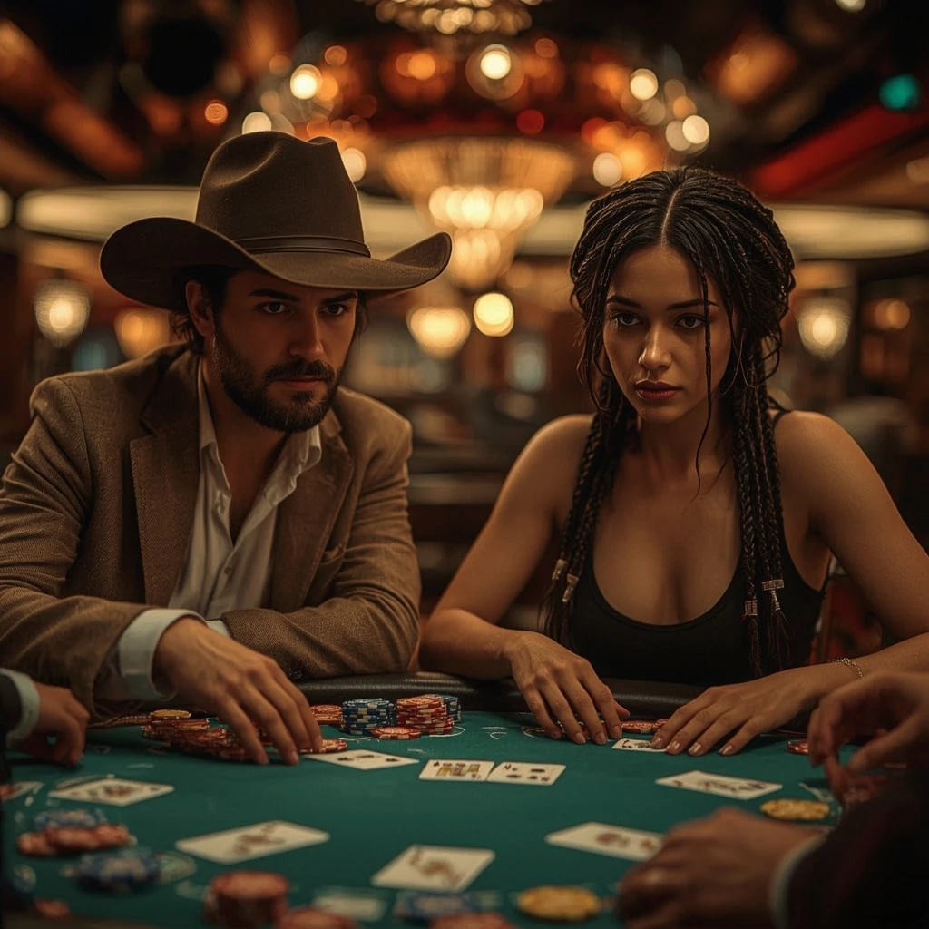 foto di due giocatori di poker RAGING BULL CASINO